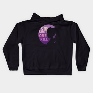 Overwatch Widowmaker Silhouette Kids Hoodie